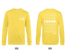 Load image into Gallery viewer, FARMR. Kids sweater met wit Cursief logo
