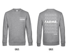 Load image into Gallery viewer, FARMR. Kids sweater met wit Cursief logo
