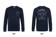 Afbeelding in Gallery-weergave laden, FARMR. Kids sweater met wit Bull logo
