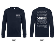 Load image into Gallery viewer, FARMR. Kids sweater met wit Cursief logo
