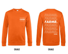 Load image into Gallery viewer, FARMR. Kids sweater met wit Cursief logo
