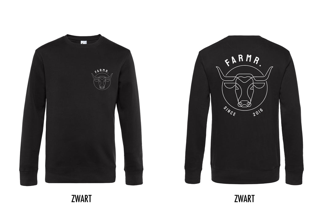 FARMR. Kids sweater met wit Bull logo