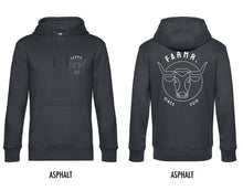 Afbeelding in Gallery-weergave laden, FARMR. Kids hoodie met wit Bull logo
