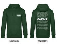 Afbeelding in Gallery-weergave laden, FARMR. Kids hoodie met wit Cursief logo
