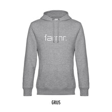 Afbeelding in Gallery-weergave laden, FARMR. Kids hoodie met wit Slim logo
