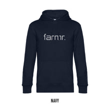 Afbeelding in Gallery-weergave laden, FARMR. Kids hoodie met wit Slim logo
