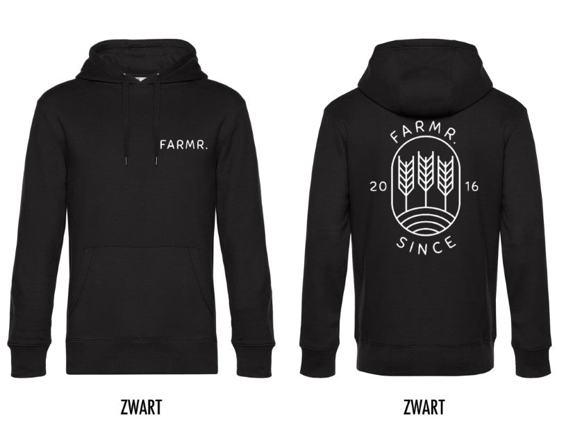 FARMR. Kids hoodie met wit Graan logo