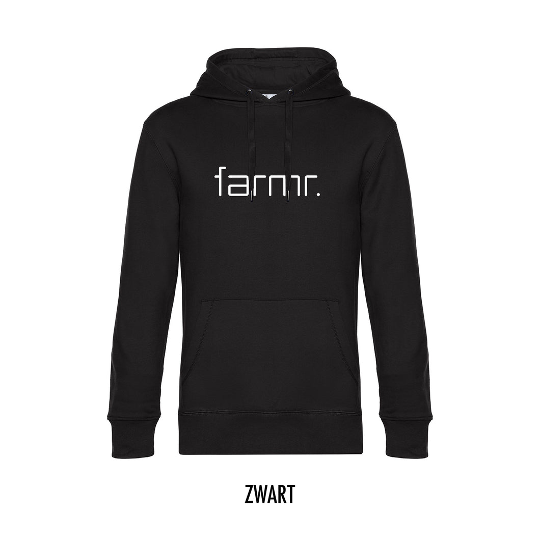 FARMR. Kids hoodie met wit Slim logo