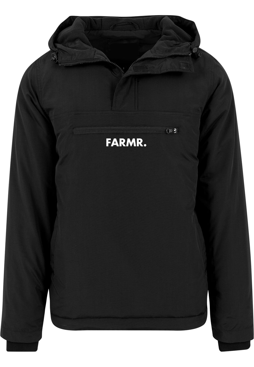 FARMR. Winterjas wit logo