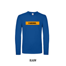 Load image into Gallery viewer, FARMR. Shirt lange mouwen met geel block logo
