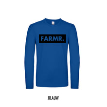 Load image into Gallery viewer, FARMR. Shirt lange mouwen met groot zwart block logo
