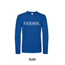 Load image into Gallery viewer, FARMR. Shirt lange mouwen met wit stripe logo
