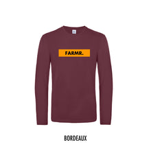 Load image into Gallery viewer, FARMR. Shirt lange mouwen met geel block logo
