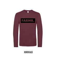 Load image into Gallery viewer, FARMR. Shirt lange mouwen met groot zwart block logo
