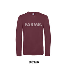 Load image into Gallery viewer, FARMR. Shirt lange mouwen met wit stripe logo
