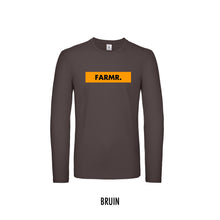 Load image into Gallery viewer, FARMR. Shirt lange mouwen met geel block logo
