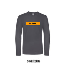 Load image into Gallery viewer, FARMR. Shirt lange mouwen met geel block logo
