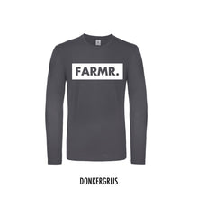 Afbeelding in Gallery-weergave laden, FARMR. Shirt lange mouwen met groot wit block logo
