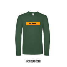 Load image into Gallery viewer, FARMR. Shirt lange mouwen met geel block logo
