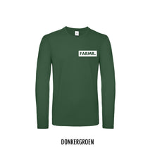 Afbeelding in Gallery-weergave laden, FARMR. Shirt lange mouwen met klein wit block logo
