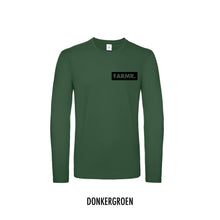 Afbeelding in Gallery-weergave laden, FARMR. Shirt lange mouwen met klein zwart block logo
