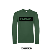 Load image into Gallery viewer, FARMR. Shirt lange mouwen met groot zwart block logo
