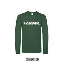 Afbeelding in Gallery-weergave laden, FARMR. Shirt lange mouwen met wit fade logo
