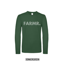 Load image into Gallery viewer, FARMR. Shirt lange mouwen met wit stripe logo
