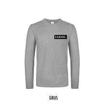 Afbeelding in Gallery-weergave laden, FARMR. Shirt lange mouwen met klein zwart block logo
