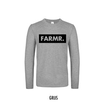 Load image into Gallery viewer, FARMR. Shirt lange mouwen met groot zwart block logo
