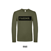 Afbeelding in Gallery-weergave laden, FARMR. Shirt lange mouwen met groot zwart block logo
