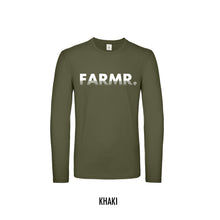 Afbeelding in Gallery-weergave laden, FARMR. Shirt lange mouwen met wit fade logo
