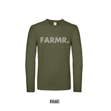 Load image into Gallery viewer, FARMR. Shirt lange mouwen met wit stripe logo
