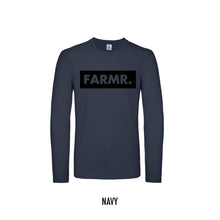 Load image into Gallery viewer, FARMR. Shirt lange mouwen met groot zwart block logo
