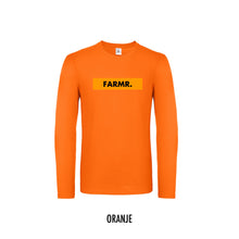 Load image into Gallery viewer, FARMR. Shirt lange mouwen met geel block logo
