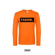 Load image into Gallery viewer, FARMR. Shirt lange mouwen met groot zwart block logo
