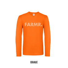 Load image into Gallery viewer, FARMR. Shirt lange mouwen met wit stripe logo
