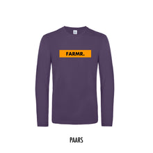 Load image into Gallery viewer, FARMR. Shirt lange mouwen met geel block logo
