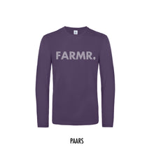 Load image into Gallery viewer, FARMR. Shirt lange mouwen met wit stripe logo
