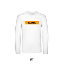 Load image into Gallery viewer, FARMR. Shirt lange mouwen met geel block logo
