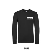 Afbeelding in Gallery-weergave laden, FARMR. Shirt lange mouwen met klein wit block logo
