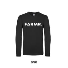 Afbeelding in Gallery-weergave laden, FARMR. Shirt lange mouwen met wit fade logo
