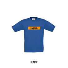 Load image into Gallery viewer, FARMR. Kids shirt met geel block logo
