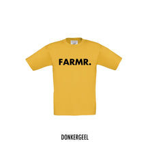 Load image into Gallery viewer, FARMR. Kids shirt met grote zwarte volle letters
