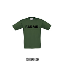 Load image into Gallery viewer, FARMR. Kids shirt met grote zwarte volle letters
