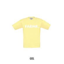 Load image into Gallery viewer, FARMR. Kids shirt met grote witte volle letters
