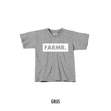 Afbeelding in Gallery-weergave laden, FARMR. Kids shirt met groot wit block logo
