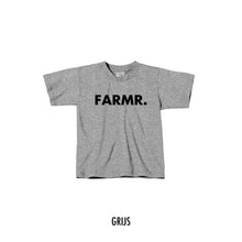 Afbeelding in Gallery-weergave laden, FARMR. Kids shirt met grote zwarte volle letters
