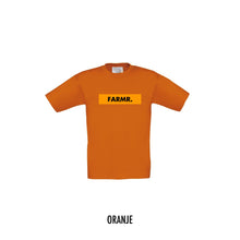 Load image into Gallery viewer, FARMR. Kids shirt met geel block logo
