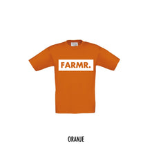 Afbeelding in Gallery-weergave laden, FARMR. Kids shirt met groot wit block logo
